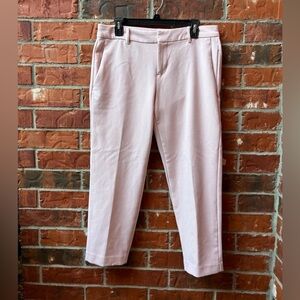 Old Navy Womens 8 Blush Pink Pk Ponte Knit Trousers Dress Career Office Pants